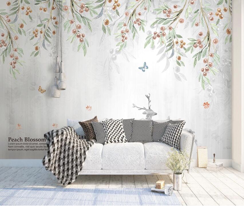 3D Leaf Fruit 1462 Wall Murals Wallpaper AJ Wallpaper 2