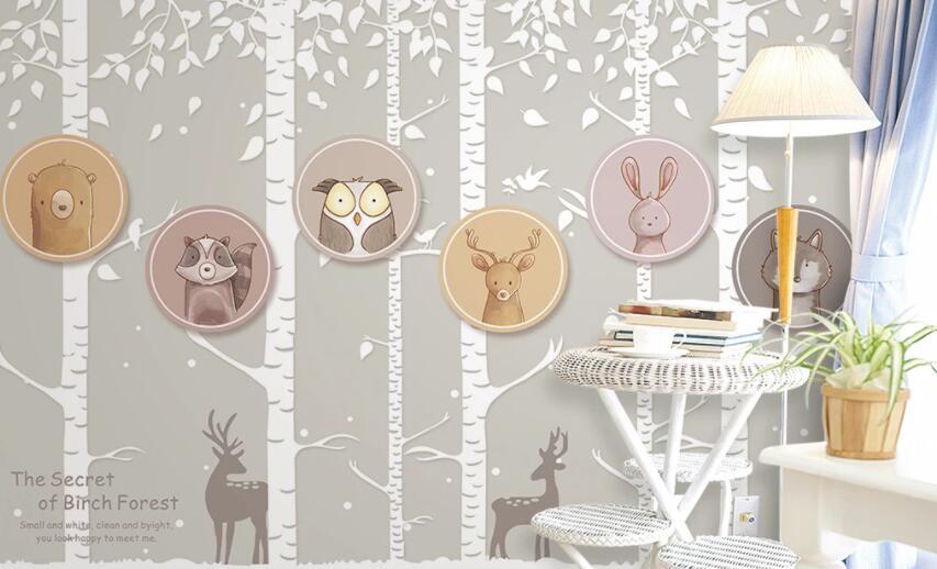 3D Animal Cute 1392 Wall Murals Wallpaper AJ Wallpaper 2