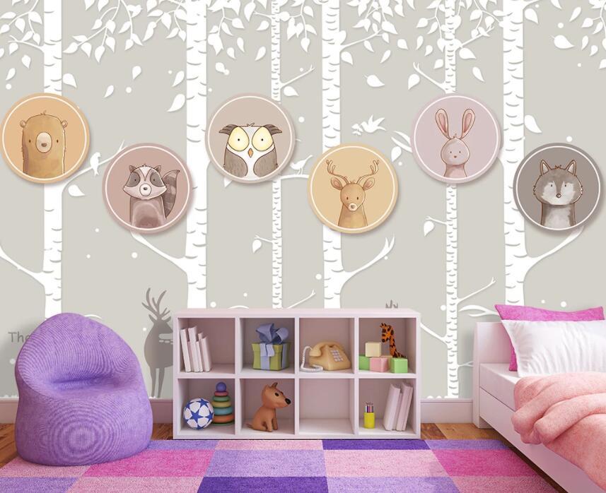 3D Animal Cute 1392 Wall Murals Wallpaper AJ Wallpaper 2