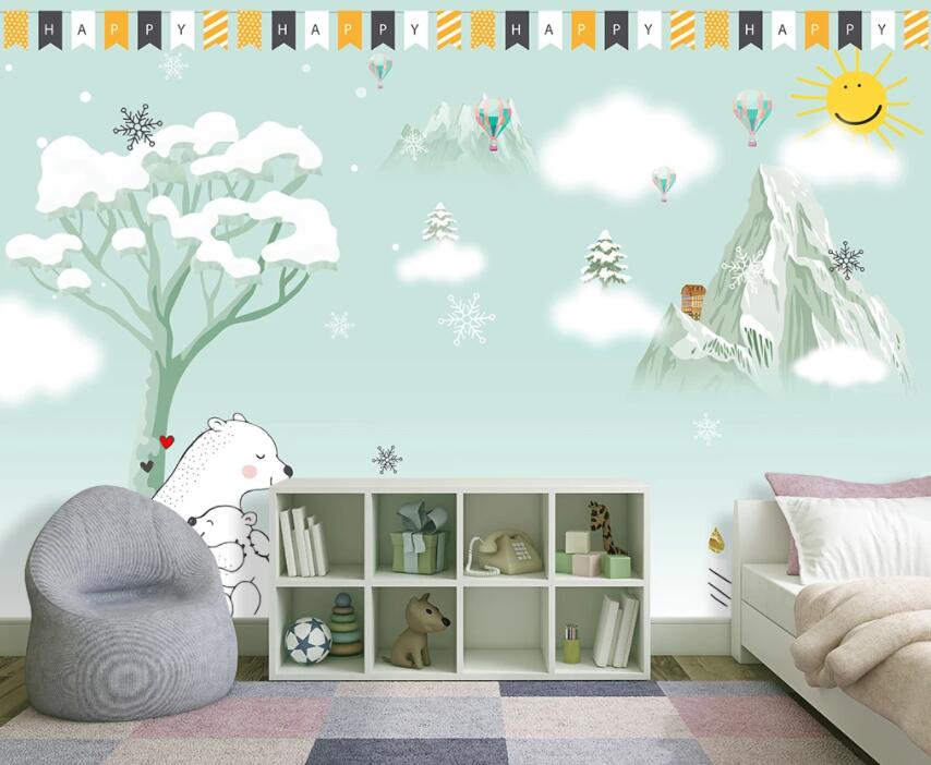 3D Snowflake 1390 Wall Murals Wallpaper AJ Wallpaper 2