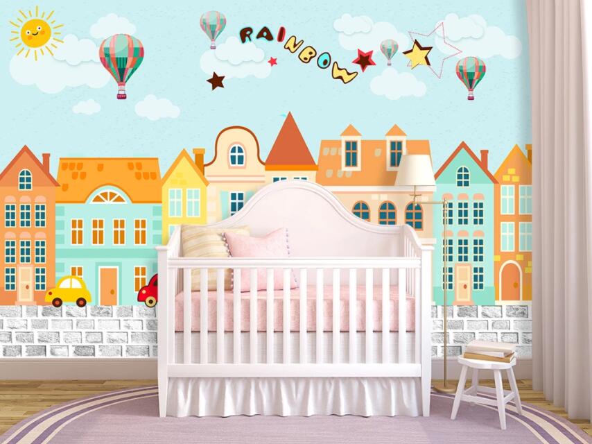 3D Urban Color 1388 Wall Murals Wallpaper AJ Wallpaper 2