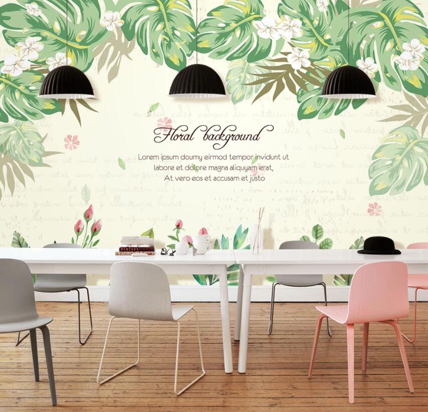 3D Leaves 1377 Wall Murals Wallpaper AJ Wallpaper 2