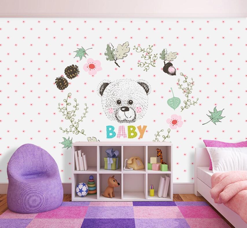 3D Bear 1399 Wall Murals Wallpaper AJ Wallpaper 2