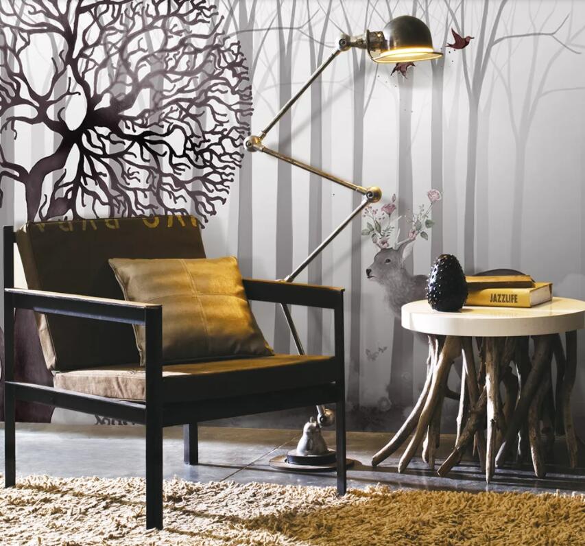 3D Deer Forest 1367 Wall Murals Wallpaper AJ Wallpaper 2