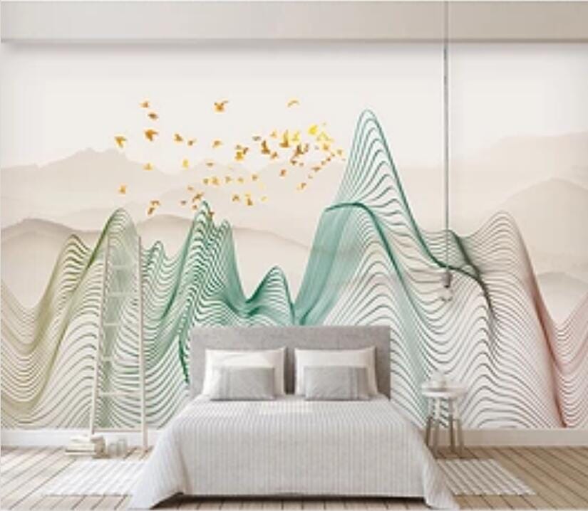 3D Green Valley 3071 Wall Murals Wallpaper AJ Wallpaper 2
