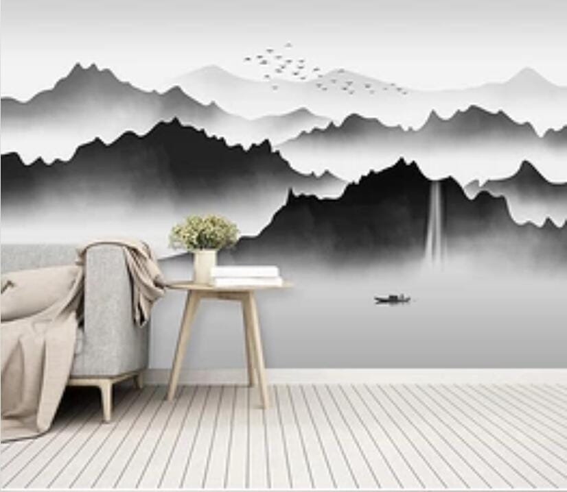 3D Black Valley 3037 Wall Murals Wallpaper AJ Wallpaper 2