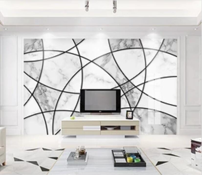 3D Circular Lines 3009 Wall Murals Wallpaper AJ Wallpaper 2