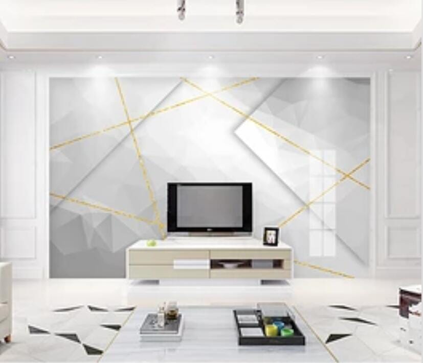 3D Minimalist Lines 3006 Wall Murals Wallpaper AJ Wallpaper 2