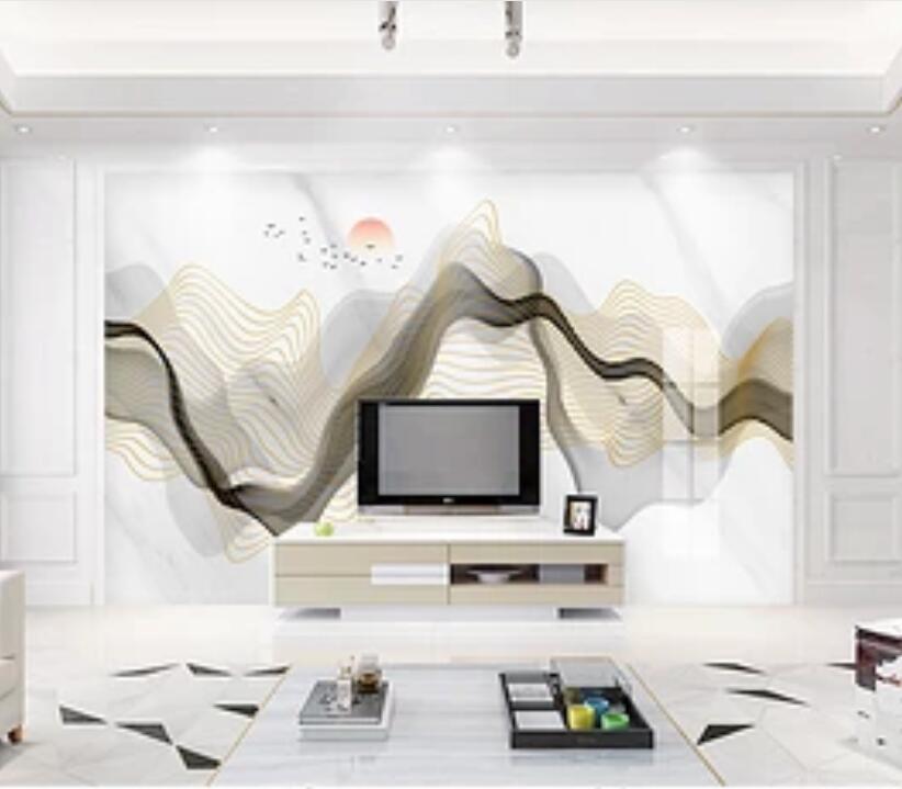 3D Color Wave 1991 Wall Murals Wallpaper AJ Wallpaper 2