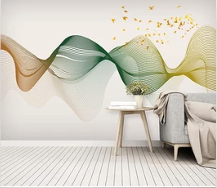 3D Color Wave 1939 Wall Murals Wallpaper AJ Wallpaper 2