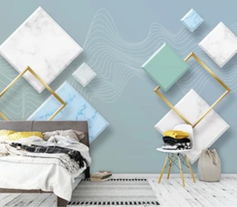 3D Geometric Patterns 1894 Wall Murals Wallpaper AJ Wallpaper 2