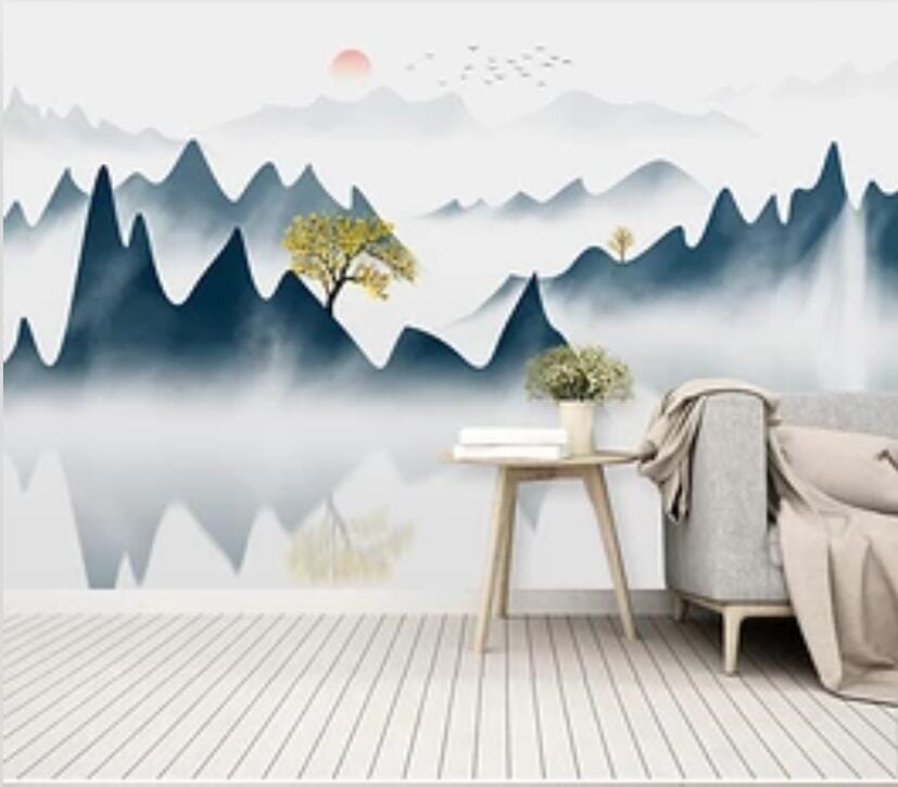 3D Valley Tree 2601 Wall Murals Wallpaper AJ Wallpaper 2
