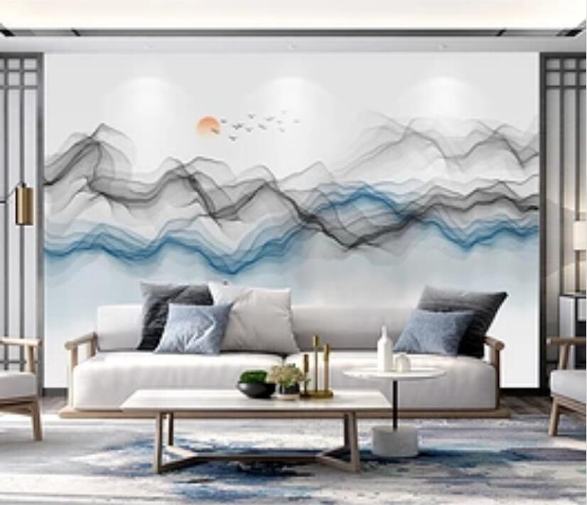 3D Color Wave 1414 Wall Murals Wallpaper AJ Wallpaper 2