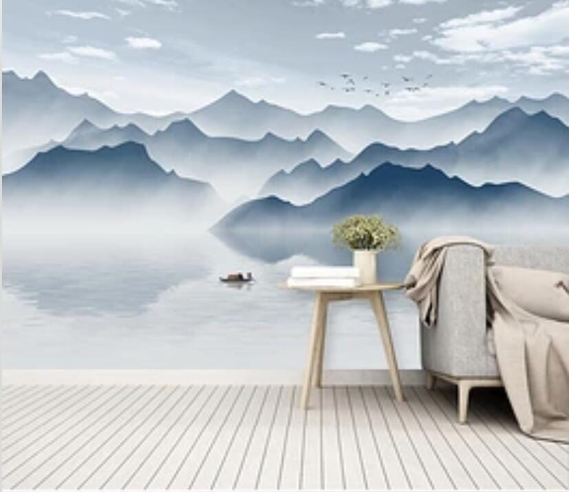 3D Valley River 2423 Wall Murals Wallpaper AJ Wallpaper 2