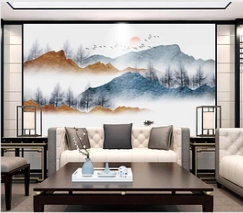 3D Color Mountain 1313 Wall Murals Wallpaper AJ Wallpaper 2