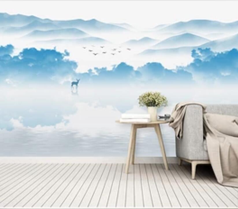 3D Blue Sea 1092 Wall Murals Wallpaper AJ Wallpaper 2