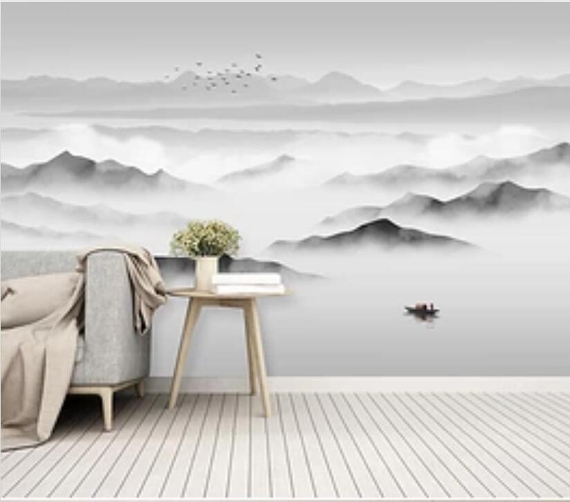 3D Misty Valley 948 Wall Murals Wallpaper AJ Wallpaper 2