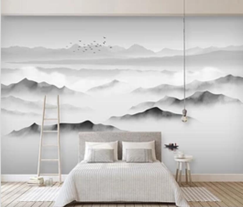 3D Misty Valley 948 Wall Murals Wallpaper AJ Wallpaper 2