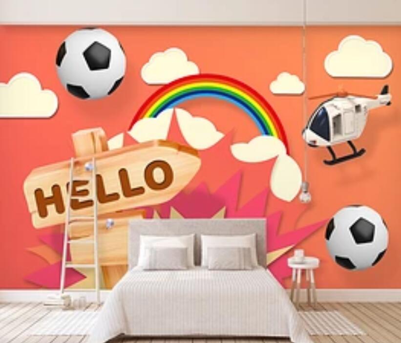 3D Color Football 938 Wall Murals Wallpaper AJ Wallpaper 2