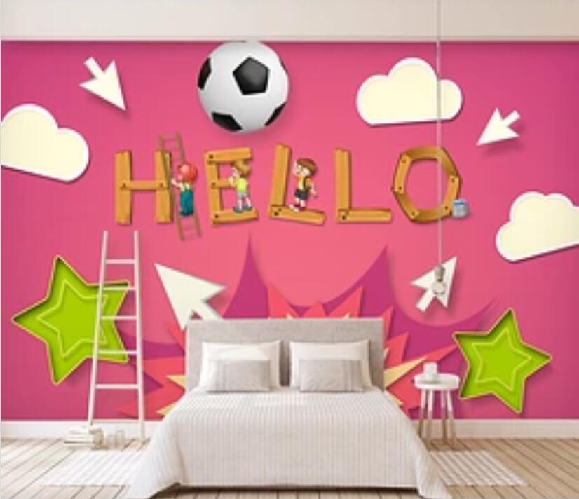 3D Color Football 937 Wall Murals Wallpaper AJ Wallpaper 2