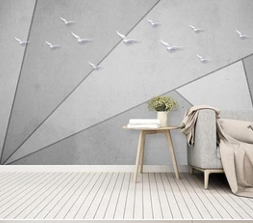 3D White Minimalism 2184 Wall Murals Wallpaper AJ Wallpaper 2