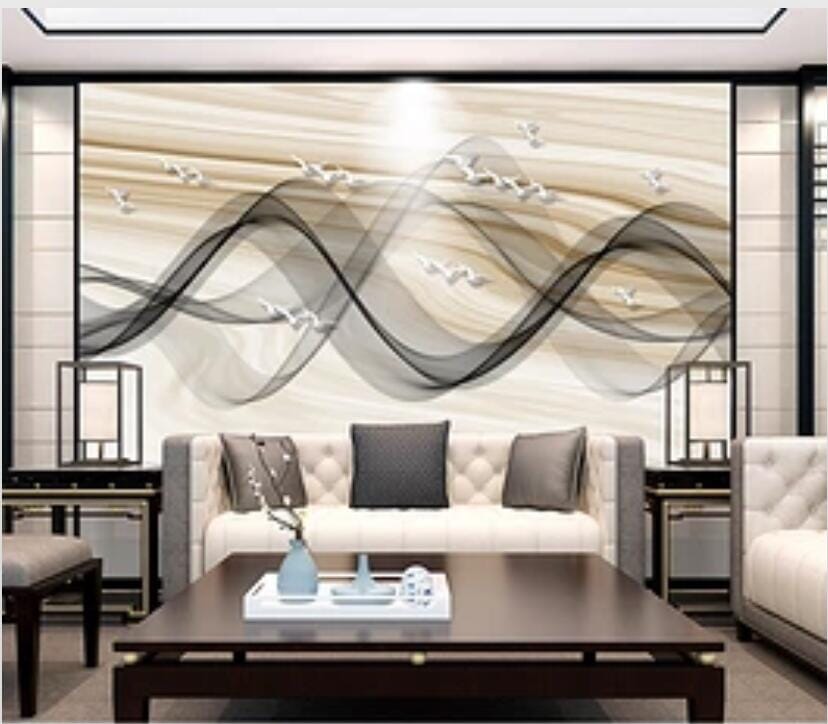 3D Black Wave 2167 Wall Murals Wallpaper AJ Wallpaper 2