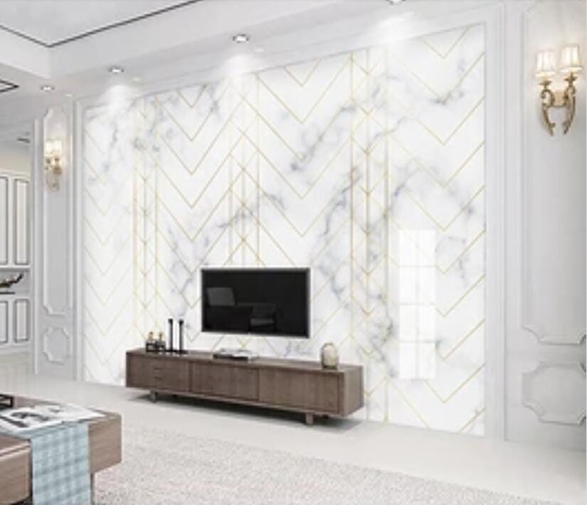3D Golden Stripes 2197 Wall Murals Wallpaper AJ Wallpaper 2