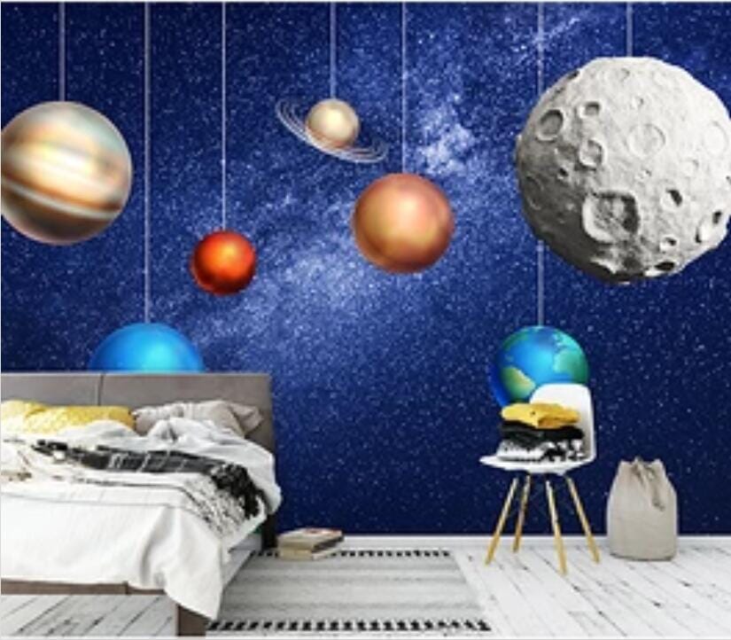 3D Color Planet 2118 Wall Murals Wallpaper AJ Wallpaper 2