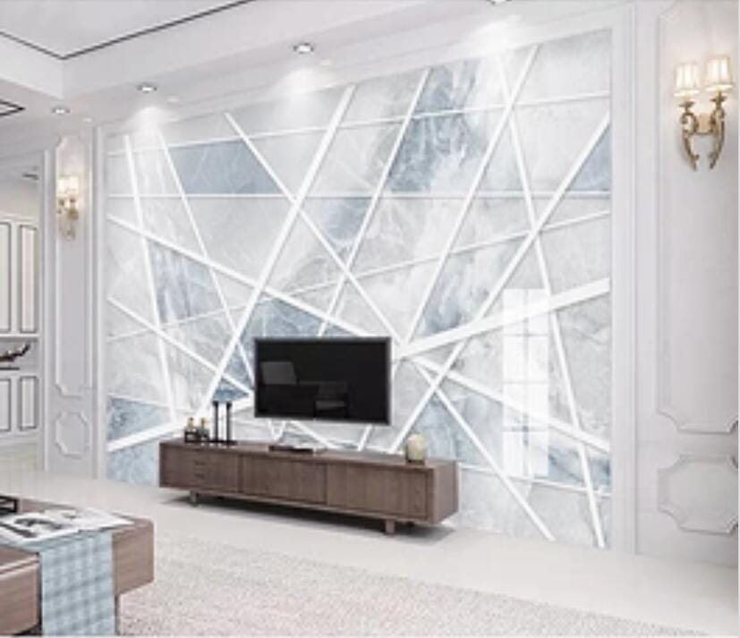 3D Geometric Patchwork 1960 Wall Murals Wallpaper AJ Wallpaper 2