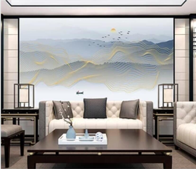 3D Golden Mist 1908 Wall Murals Wallpaper AJ Wallpaper 2