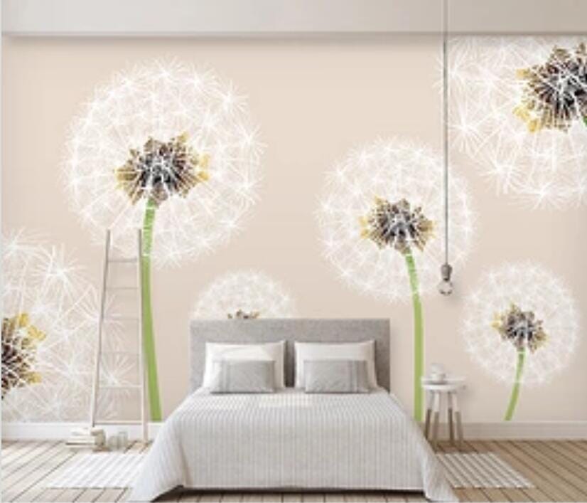 3D Gently Dandelion 1898 Wall Murals Wallpaper AJ Wallpaper 2