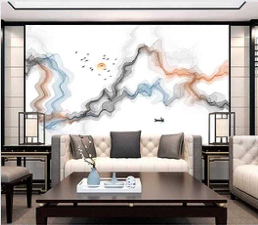 3D Wave Boat 186 Wall Murals Wallpaper AJ Wallpaper 2