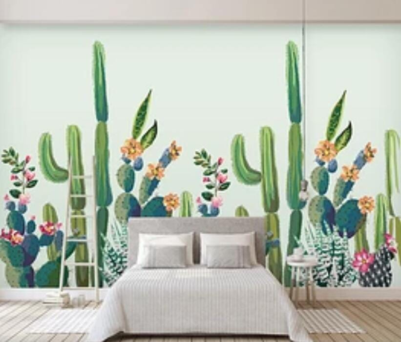3D Cactus 1859 Wall Murals Wallpaper AJ Wallpaper 2