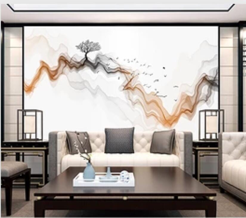 3D Trees 1858 Wall Murals Wallpaper AJ Wallpaper 2