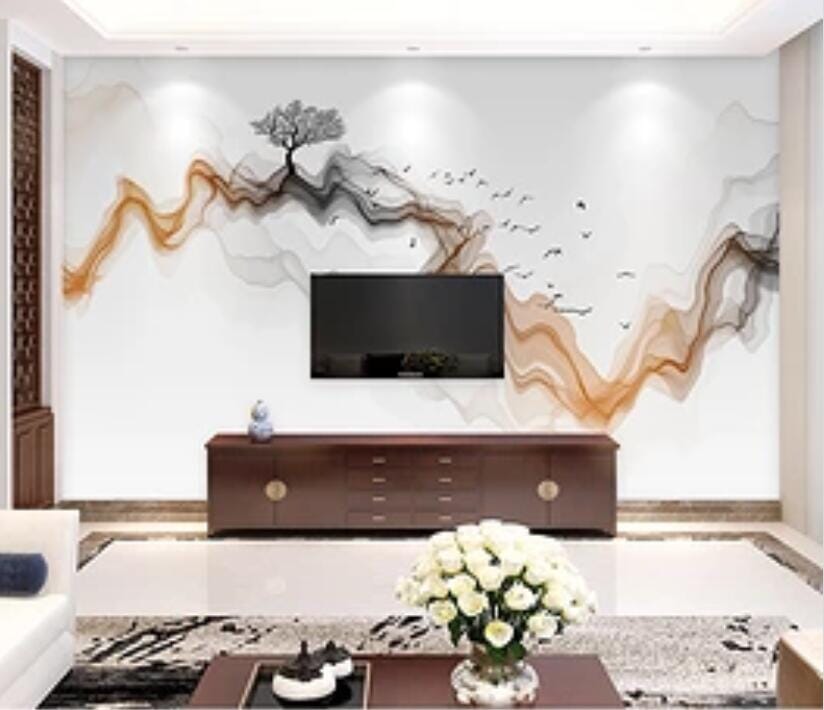 3D Trees 1858 Wall Murals Wallpaper AJ Wallpaper 2