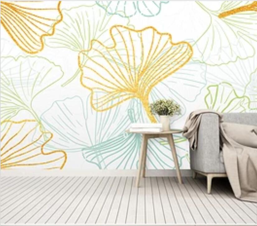 3D Colored Leaves 483 Wall Murals Wallpaper AJ Wallpaper 2