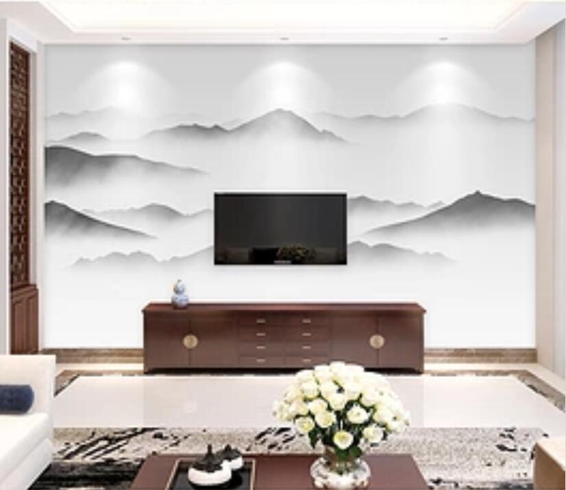 3D Misty Valley 470 Wall Murals Wallpaper AJ Wallpaper 2