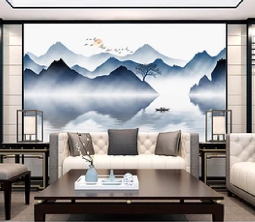 3D Valley Boat 468 Wall Murals Wallpaper AJ Wallpaper 2