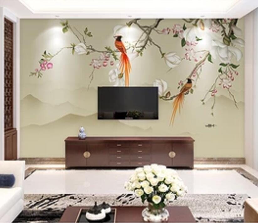 3D Moon Bird 1799 Wall Murals Wallpaper AJ Wallpaper 2