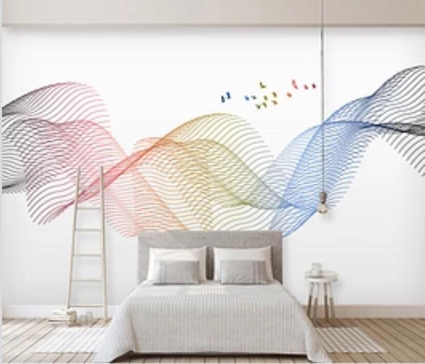 3D Color Wave 433 Wall Murals Wallpaper AJ Wallpaper 2