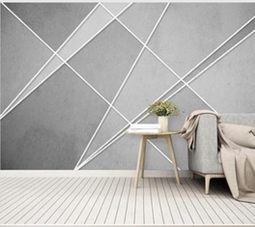 3D Grey Geometry 1772 Wall Murals Wallpaper AJ Wallpaper 2