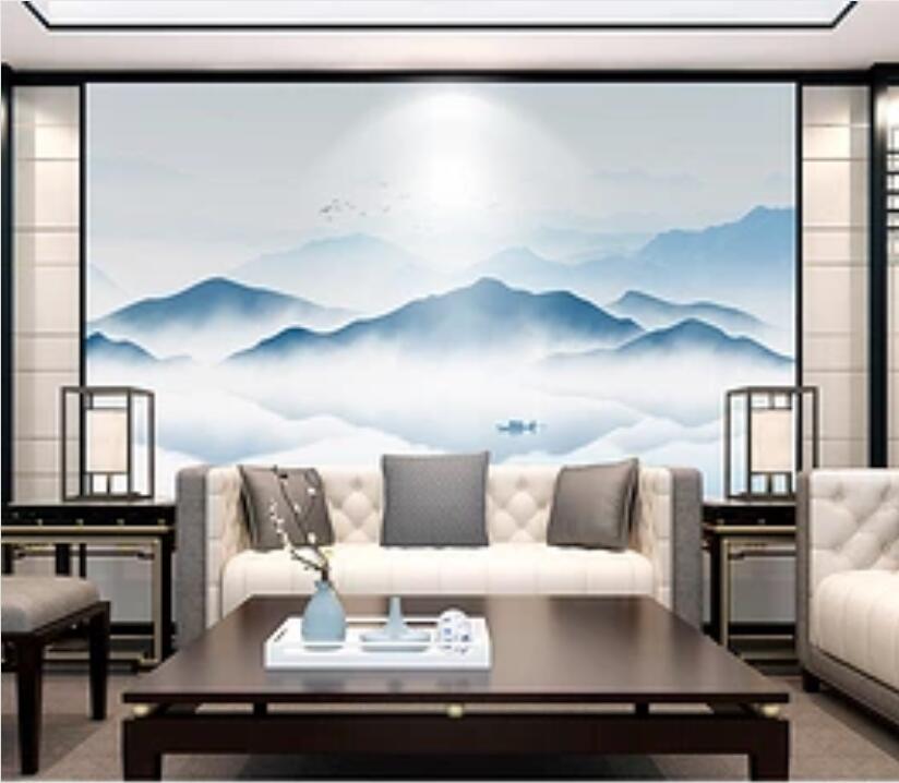 3D Misty Valley 372 Wall Murals Wallpaper AJ Wallpaper 2