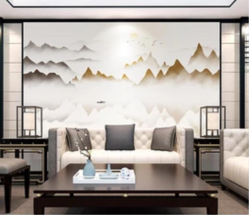 3D Deep Mountain Sunrise 1742 Wall Murals Wallpaper AJ Wallpaper 2