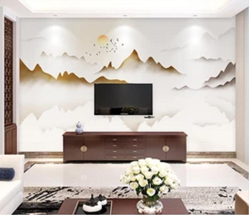3D Deep Mountain Sunrise 1741 Wall Murals Wallpaper AJ Wallpaper 2