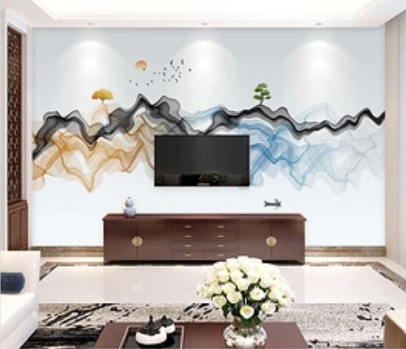 3D Color Wave 1714 Wall Murals Wallpaper AJ Wallpaper 2