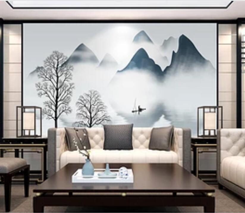 3D Forest Mountain 319 Wall Murals Wallpaper AJ Wallpaper 2