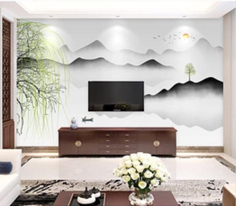 3D Forest Mountain 317 Wall Murals Wallpaper AJ Wallpaper 2