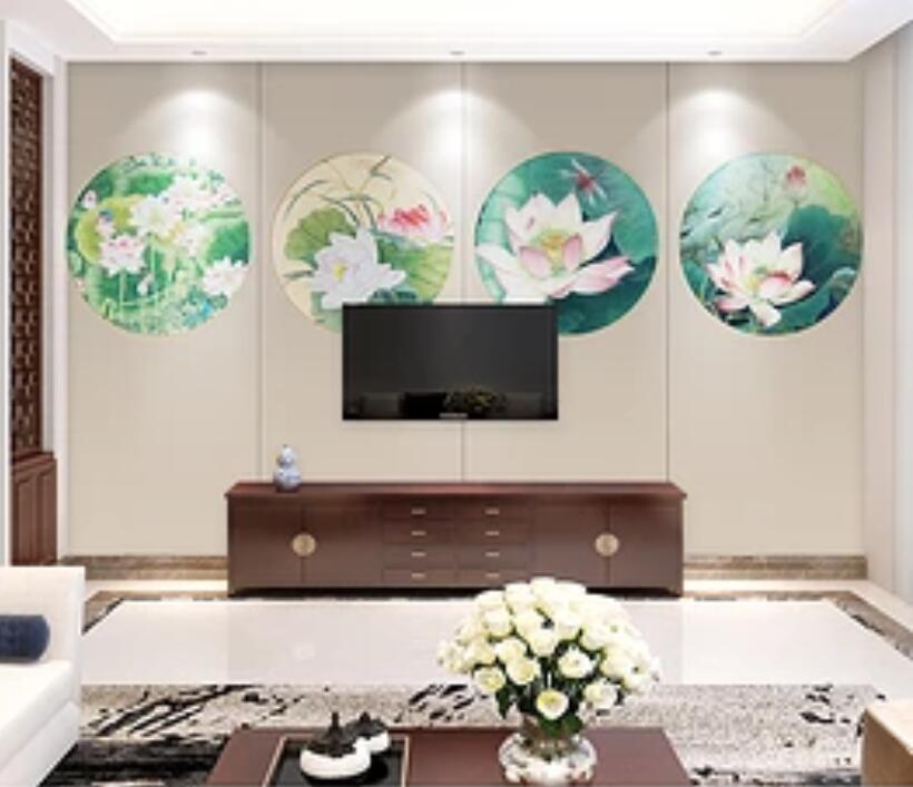 3D Beautiful Lotus 1680 Wall Murals Wallpaper AJ Wallpaper 2