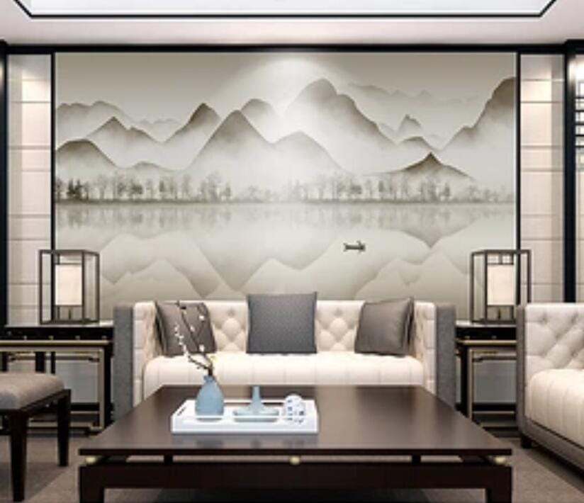 3D Mountain River 1661 Wall Murals Wallpaper AJ Wallpaper 2