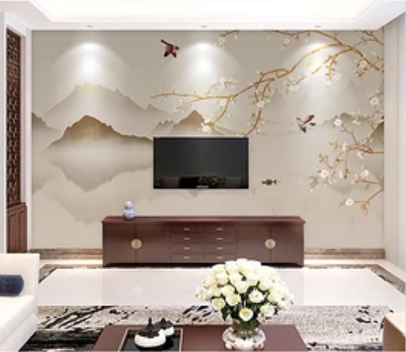 3D Mountain Bird 242 Wall Murals Wallpaper AJ Wallpaper 2